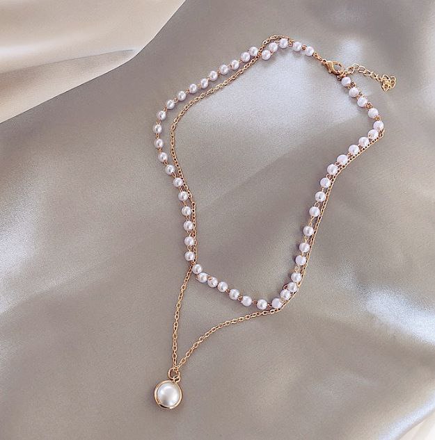 Double layer Korean Pearl Pendant_img_4