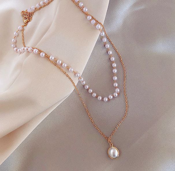 Double layer Korean Pearl Pendant_img_5