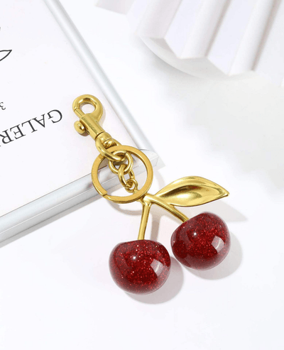 Red Cherry Keychain for Women's Cute Bag Decoration_img_0