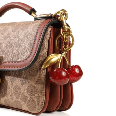 Red Cherry Keychain for Women's Cute Bag Decoration_img_4