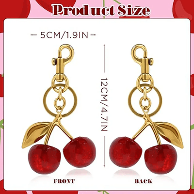 Red Cherry Keychain for Women's Cute Bag Decoration_img_5